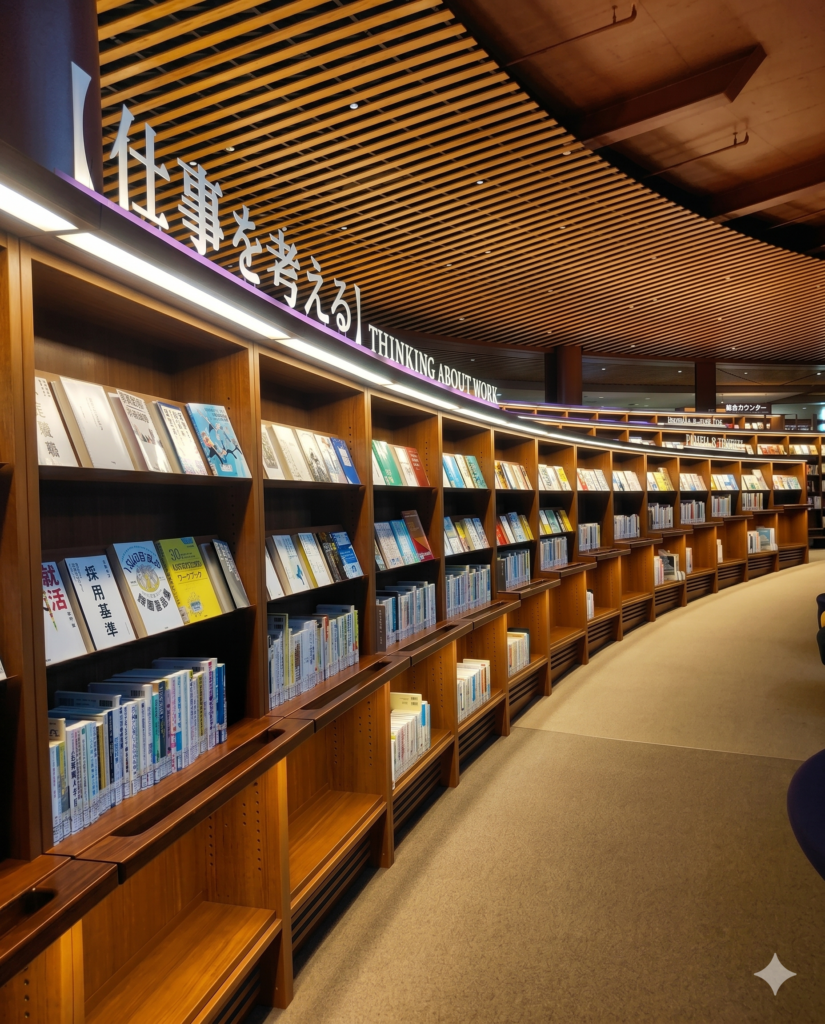 石川県立図書館の本棚